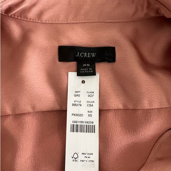 J Crew Womens Collared Pullover Top Long Sleeve Pink XS - Picture 5 of 7